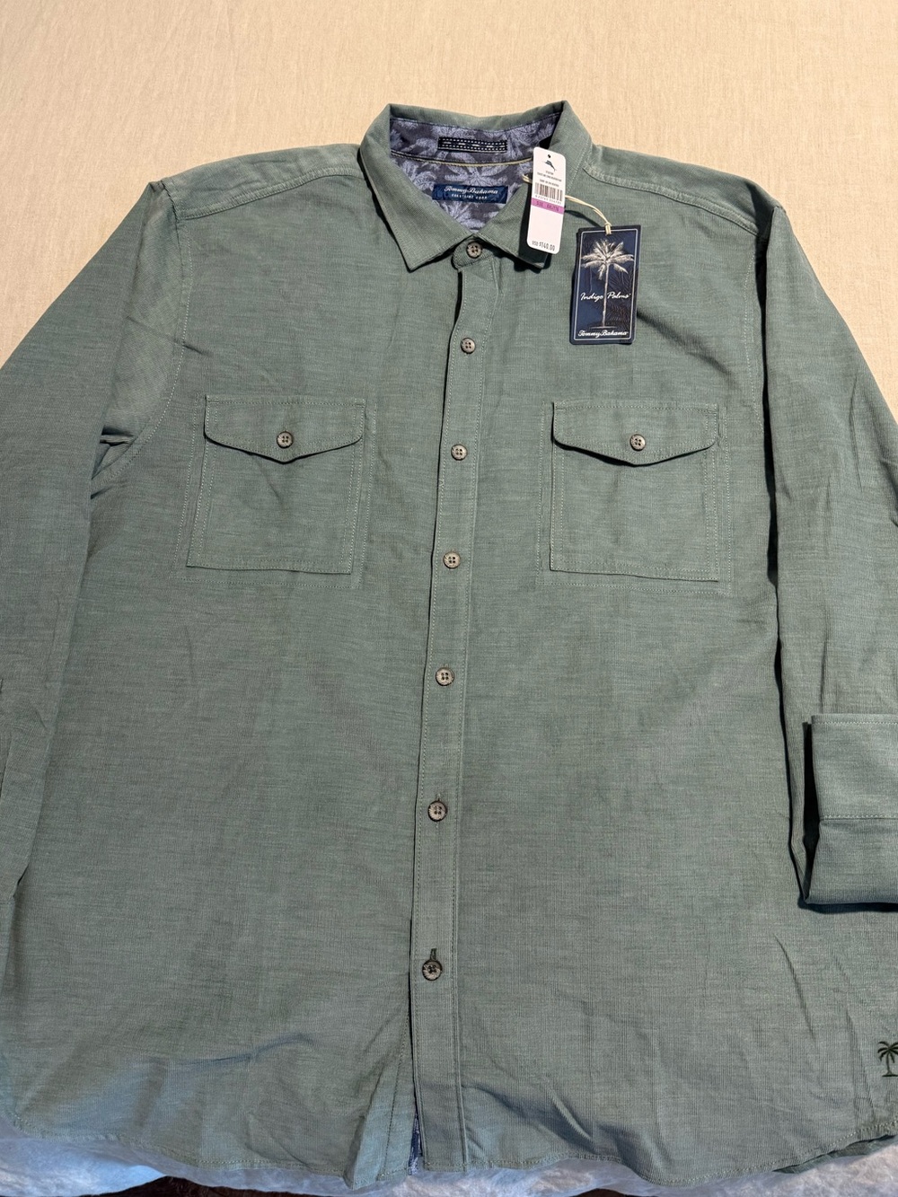 Tommy Bahama Coastline Cord Heather Bay Long Sleeve